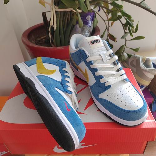 Nike Dunk Sb Low Blue White Yellow Red Men Women Shoes-124 - Click Image to Close